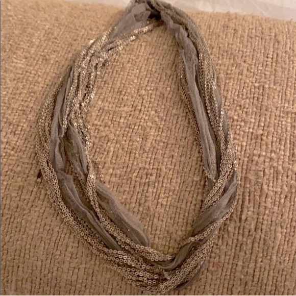 Metallic Mesh Necklace - Picture 2 of 4